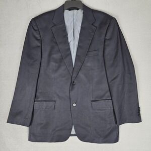 SARAR Blazer Jacket Mens 42S Navy Blue Super 110s Wool Vitale Barberis Canonico
